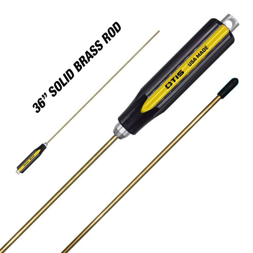 Otis Technology Gun Cleaning Rod 1-Piece Brass with Rotating/Fixed Handle 36” FG-SROD-22B Otis Technology Gun Cleaning Rod 1-Piece Brass with Rotating/Fixed Handle 36” FG-SROD-22B