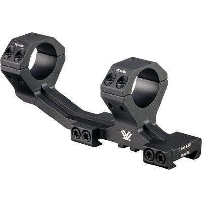 Vortex 30mm cantilever mount black, Vortex sport mount 1.50 height, AR15 scope mount Vortex, cantilever mount close up, Vortex optics mount installed, rifle scope mount 30mm, Vortex mount side profile