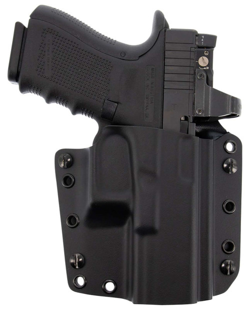 The Galco Corvus IWB/OWB Holster for the Staccato P offers a rugged, minimalist carry solution with the flexibility to run inside or outside the waistband. Precision-molded from black Kydex®, it provides adjustable retention, excellent concealability, and a smooth, repeatable draw. The belt-loop attachment keeps the holster stable during movement while maintaining comfort for all-day wear. Ideal for concealed carry, range use, or duty applications, this holster balances durability with a slim footprint. Customers searching for Galco Corvus holsters, Staccato P Kydex holsters, or convertible IWB/OWB carry options will find this a dependable choice. Available online or in store at Sturgis Guns in Sturgis, SD.