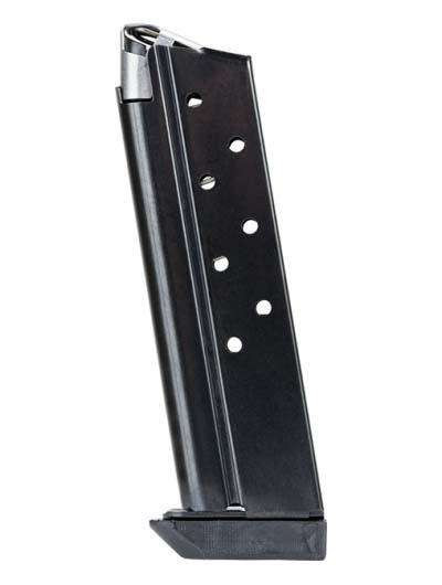 Rock Island 1911 10mm magazine, 8 round blued pistol magazine, 1911 10mm mag close up, Rock Island Armory magazine, 10mm handgun magazine, 1911 accessory magazine, pistol mag steel