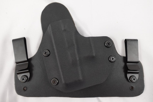 The Deadman Glock 26 left-hand holster is designed for secure and comfortable concealed carry. Built with durable materials, this holster provides a reliable fit for Glock 26 pistols while allowing smooth draw and retention. Ideal for everyday carry, it supports dependable performance and comfort for left-handed shooters.