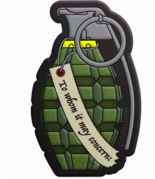 Patriot Patch Company - To Whom It May Concern - Patch 1.85"x 3"