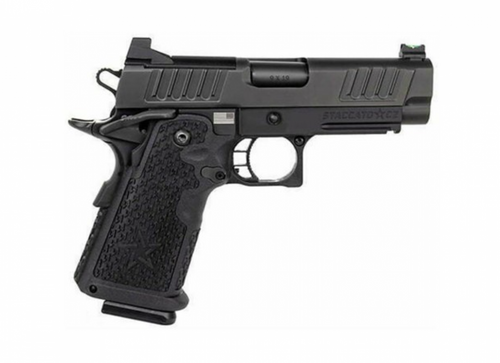 Staccato C2 9mm pistol, optic ready Staccato C2 handgun, DLC barrel Staccato, 3.9 inch bull barrel pistol, Staccato 16 round handgun, premium 2011 pistol, Staccato side profile