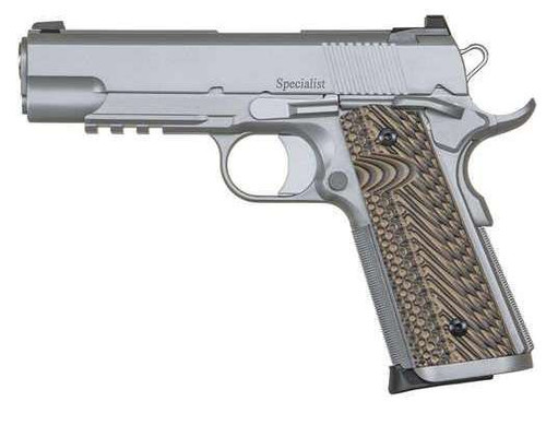 Dan Wesson Specialist Commander 45 ACP 4.25" 8+1 SS Black/Brown G10 Grip 01809