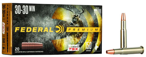 Federal P3030G Premium  30-30 Win 150 gr Barnes TSX Lead Free 20 Bx/ 10 Cs