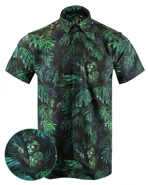 RETRO RIFLE CHILL CHIMP BUTTON DOWN