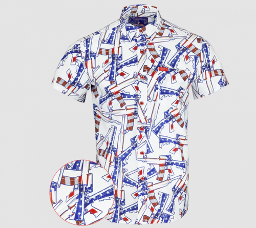 RETRO RIFLE THE 4TH RWB BUTTON DOWN