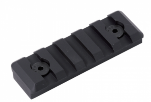 The Timber Creek M-LOK 5 slot Picatinny rail in black provides a lightweight and durable solution for attaching accessories to M-LOK compatible handguards. Designed for easy installation, this rail section allows mounting of lights, grips, and other Picatinny-compatible accessories. Ideal for AR-style rifles and other platforms, it offers versatility and reliable performance