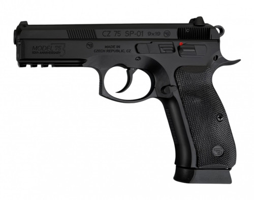 CZ-USA 75 SP-01 50th Annv Elite 9mm 19rd, Steel, FS, MS, Rubber Grips 91214