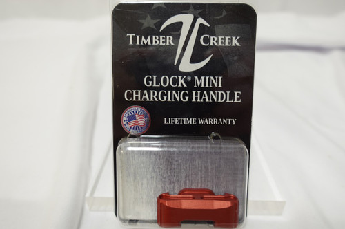 TIMBER CREEK GLOCK AMBIDEXTROUS CHARGING HANDLE Mini RED