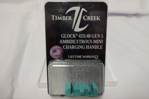 Timber Creek - GLOCK AMBIDEXTROUS CHARGING HANDLE ROBINS EGG (Gen4 and Gen5 43X, 48, etc)
