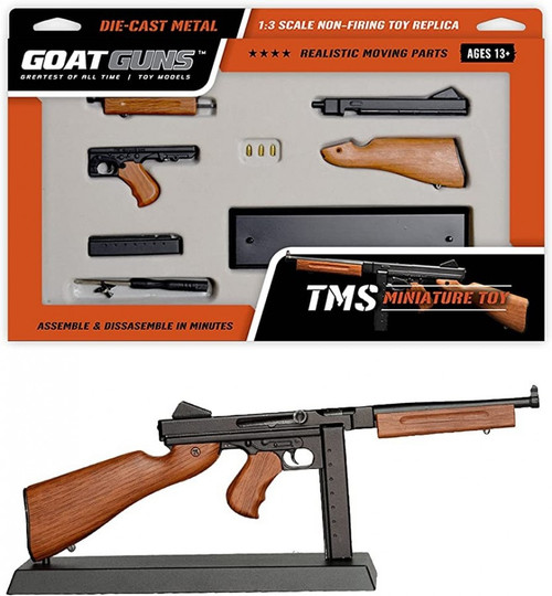 GOAT GUNS MINIATURE TSMG Thompson Submachine Gun w/ Display Stand