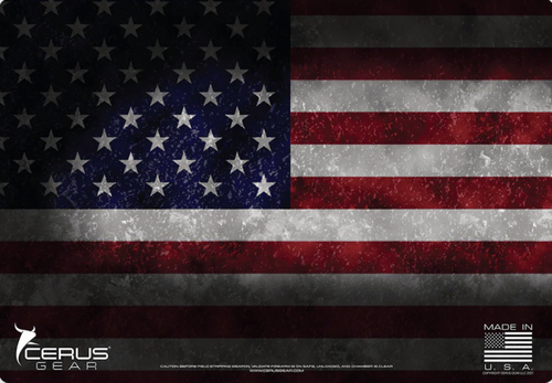 CERUS GEAR CLEANING MAT PROMATS AMERICAN FLAG BENCH FULL COLOR 18x26 CERUS GEAR CLEANING MAT PROMATS AMERICAN FLAG BENCH FULL COLOR 18x26