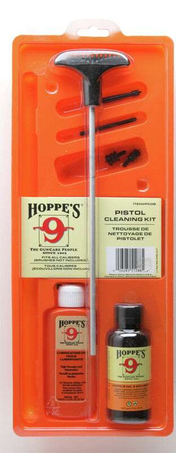 Hoppes Pistol Cleaning Kit - Clam Pack Multi-Caliber - PCOB Hoppes Pistol Cleaning Kit - Clam Pack Multi-Caliber - PCOB