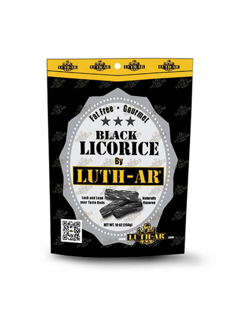 Black Licorice by Luth-AR Lock and Load Your Taste Buds with a bold black licorice experience like no other. Made in the USA, this fat-free, naturally flavored treat is the ultimate “ammo” for your sweet tooth. Smooth, chewy, and packed with rich licorice