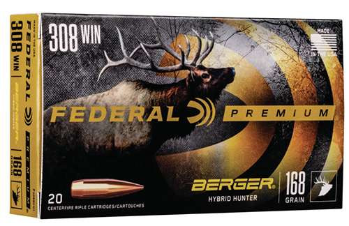 Federal Premium Berger Hybrid Hunter .308 Win 168gr 20 Bx