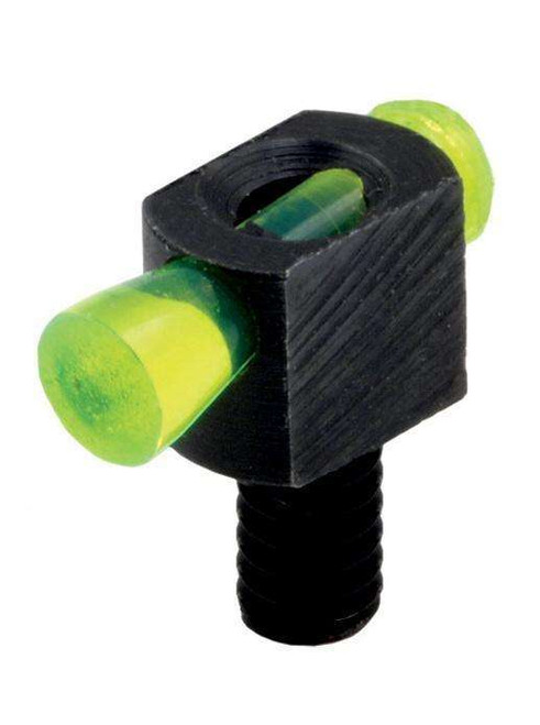 Hiviz Threaded Front Spark II Green Fiber Optic Black - BD1007G