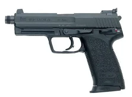 Heckler and Koch USP Tactical V1 9mm 4.8" Threaded Barrel 15-Rounds Amb Safety,The HK USP Tactical V1 is a premium 9mm pistol engineered for exceptional accuracy, durability, and suppressor compatibility. Built on the legendary USP platform, this Tactical model features a factory-threaded barrel with an O-ring lockup system, providing enhanced accuracy and reliable suppressor mounting capability.