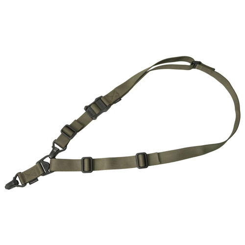 Magpul MS3 Gen2 Sling 1.25" W Adjustable One-Two Point Ranger Green Nylon Webbing for Rifle - MAG514-RGR, Magpul MS3 Gen2 multi-mission sling provides quick conversion between one-point and two-point rifle sling configurations. Built with durable nylon webbing and rugged hardware, it delivers reliable firearm retention and fast adjustment for tactical use, range training, and duty rifle carry applications in demanding environments.