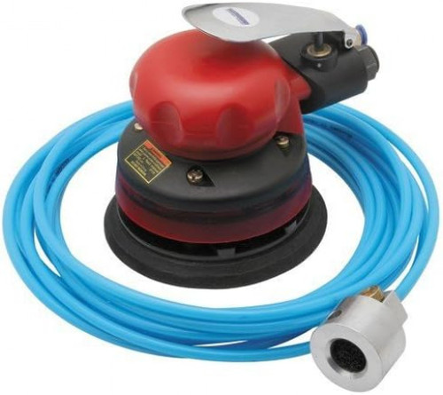The Wet Orbital 5" Air Palm Sander is engineered for smooth, controlled wet sanding in automotive, marine, and industrial finishing applications. Designed to operate at 90 PSI with 9 SCFM air consumption, this pneumatic sander offers reliable power, reduced swirl marks, and comfortable one-hand operation. Ideal for surface prep, paint correction, and fine finishing, it performs well in professional shops and serious DIY settings. Customers searching for wet orbital sanders, pneumatic palm sanders, 5-inch air sanding tools, or professional wet sanding equipment will find this tool a dependable choice. Available online or in store at Sturgis Guns in Sturgis, SD.
