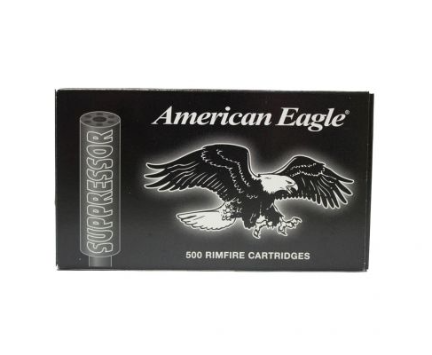 Federal AE22SUP1 American Eagle Suppressor 22 LR 45 gr Copper-Plated SP 10 boxes of 50