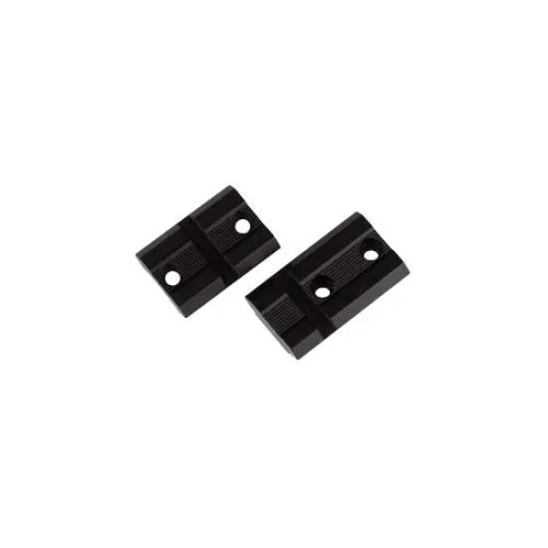 Weaver Top Mount Base Pair for Mossberg and Remington rifles is designed to provide secure scope mounting and dependable alignment. Featuring a durable black matte finish, these bases offer a stable platform for compatible Weaver-style rings. Ideal for hunting and shooting applications, they ensure consistent optic retention and reliable performance on Mossberg and Remington rifle platforms.