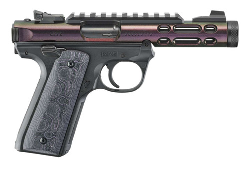 Ruger Mark IV 22/45 Lite 4.4" Threaded Barrel Gun Candy .22 LR 10-Rounds, Ruger Mark IV 22/45 Lite Gun Candy .22 LR pistol features a lightweight design with a 4.4-inch threaded barrel and 10-round magazine capacity. Built for target shooting and training, this rimfire pistol offers reliable performance and modern ergonomics. The threaded barrel allows compatibility with muzzle devices and suppressor setups, making it a versatile option for range use and rimfire enthusiasts