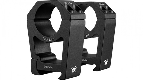 Vortex 1 inch extra high scope rings, Vortex sport rings extra high height, SPT1 XH scope rings, rifle scope mounting rings Vortex, 1 inch tube rings extra high profile, Vortex optics rings close up, hunting rifle scope rings