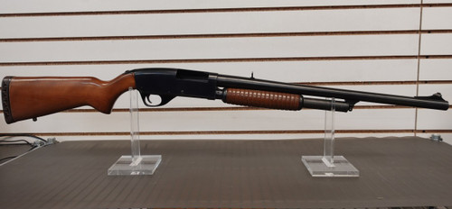 STEVENS MODEL 87 SERIES E, 12 GA PUMP SHOTGUN, Stevens Model 87 shotgun, Stevens 12 gauge pump, Model 87 Series E side view, vintage Stevens shotgun, 12ga pump shotgun close up, Stevens firearm