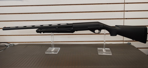 BENELLI NOVA PUMP ACTION 12GA 26" 3 1/2 - PREOWNED, Benelli Nova 12 gauge shotgun, Benelli pump shotgun 26 inch barrel, Nova 3.5 inch chamber shotgun, Benelli hunting shotgun side view, 12ga pump shotgun close up, preowned Benelli Nova