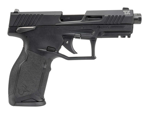 Taurus TX22 Gen 2 Full Size Frame 22 LR 16+1/22+1 4.60" Matte Black Threaded Barrel, Black Hard Coat Anodized Serrated Slide, Adjustable Rear Sight, Black Polymer Frame w/Picatinny Rail