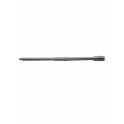Luth AR 5.56 barrel, lightweight AR15 carbine barrel, 1:9 twist rifle barrel close up, threaded 1/2x28 barrel, black AR barrel side view, rifle build component