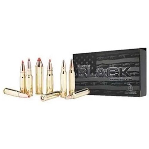 Hornady Black SST 123 Grain Brass 7.62 X 39 20Rds - 80784, Hornady Black 7.62x39 ammo box, 123 grain SST 762x39 cartridges, brass case AK ammo close up, Hornady rifle ammunition, Mini 30 hunting ammo, premium 7.62x39 rounds