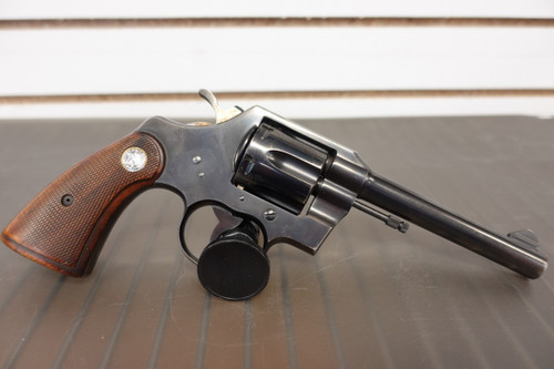 1955 COLT OFFICIAL POLICE .38 SPECIAL 5" CTG REVOLVER, 1955 Colt Official Police, Colt Official Police revolver, Colt 38 Special revolver, Colt CTG revolver, vintage Colt revolver, collectible Colt handgun, police service revolver, 5 inch Colt revolver, Colt double action revolver, classic Colt firearm