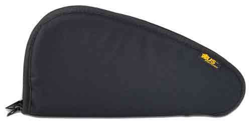 US Peacekeeper Soft Pistol Case Large 13 x7 x1" Nylon Black P21013, US PeaceKeeper Large Soft Pistol Case featuring a 13" x 7" design, 600D water-resistant nylon, 1-inch padding, brushed tricot lining, and lockable D-ring. UPC: 663306210131.