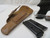 WALTHER MODEL PP .22 LR CAL WITH 2 MAG; CUSTOM LEATHER HOLSTER