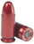 A Zoom 9mm snap caps, 9mm dummy rounds 5 pack, handgun training rounds close up, dry fire snap caps, reusable 9mm practice cartridges, A Zoom accessory