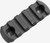 Magpul M-Lok 5 Slot Aluminum 2.5" Black -MAG581-BLK, Magpul MLOK 5 slot rail, aluminum MLOK rail section black, AR15 accessory rail close up, Magpul tactical mounting rail, 2.5 inch rail section detail, rifle accessory mount
