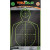 Truglo Tru-See Self-Adhesive Paper 12" x 18" Silhouette Black Target Paper w/Green Accents 6 Per Pack - TG13A6