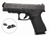 Glock 48 MOS slimline pistol, Glock 48 9mm optics ready, Glock GNS sights close up, slim carry Glock handgun, Glock Blue Label pistol, Glock 48 side profile, concealed carry Glock