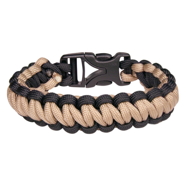 Coghlans - Paracord Bracelet - Tan Black - Outdoor Stockroom