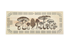Mushrooms Cribbage Board