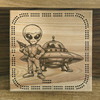 Space Alien with UFO Cribbage Board