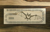 Bat laser engraved, pine wood 3 track Cribbage board.