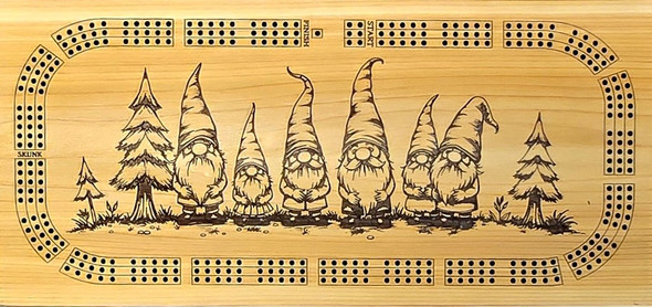 Gnomes Cribbage Board