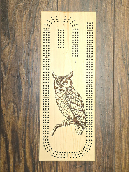 Owl Cribbage Board