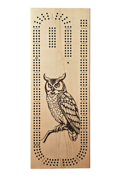 Owl Cribbage Board