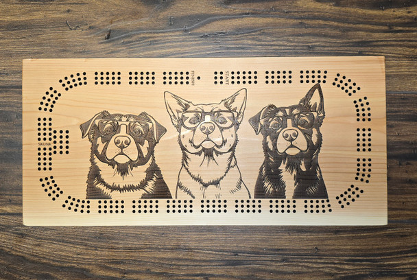 Dogs wearing glasses