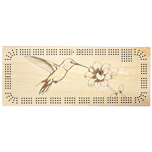 Hummingbird Cribbage Board