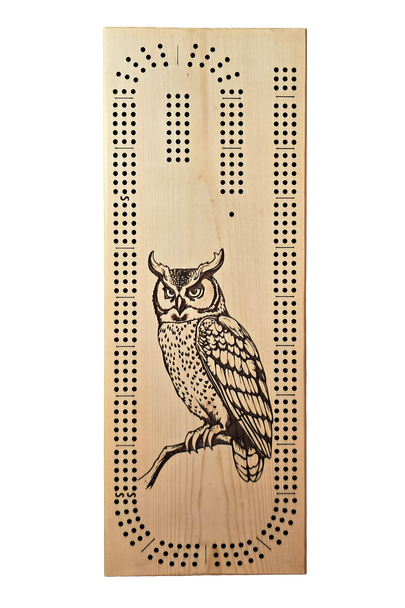 Owl Cribbage Board